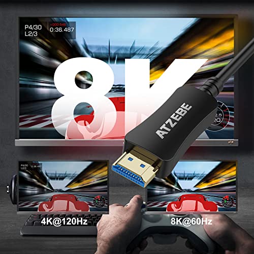 ATZEBE HDMI 2.1 Кабел 8K Оптичен Кабел HDMI 98ft