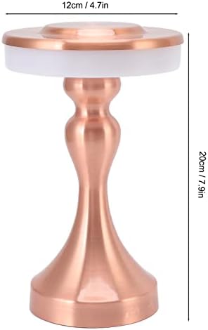 Малка Настолна Лампа Zerodis, Светодиодна Настолна Лампа на Батерии за Плотове (Мед)