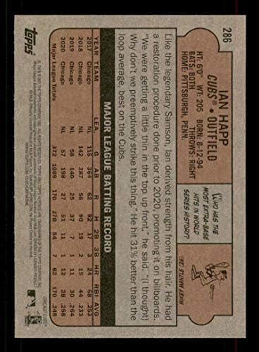 Бейзболна картичка 2021 Topps Heritage #286 Иън Хэппа Чикаго Къбс МЕЙДЖЪР лийг бейзбол