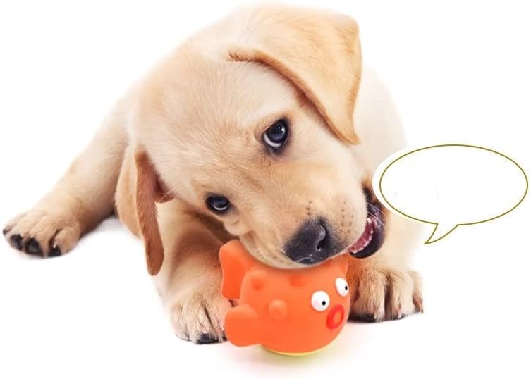 Нова играчка за домашни любимци Explosion Dog, Латекс Звуци, играчки за домашни животни от Латекс, Кровоточащая Риба (Размер: Тъпа Малка рибка)