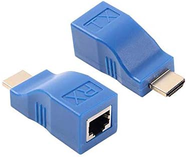Сателитен Конвертор HDMI Чрез Ethernet RJ45 Cat 5e/6 Кабел с дължина до 100 метра PVC Черен Адаптер 10,2 Gbit/с 4 До/ 30 Hz