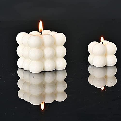 2 Опаковки, форми за свещи, много хубава силиконова форма с 20 восък със пакет за производство на свещи, под формата на сапун за мыловарения.