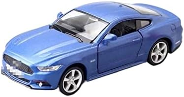 Мащабна модел на превозното средство за спортна кола Ford Mustang Модел на колата от сплав, Формовани под налягане, Метални Модел автомобил в съотношение 1:36 (Цвят: синьо)