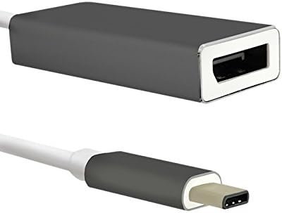 Qoltec 50429 USB 3.1 Type C до DisplayPort Черен / Бял