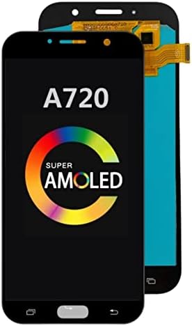 Покажи добър AMOLED LCD дисплей за Samsung Galaxy A7 2017 A720 A720F SM-A720F LCD сензорен дисплей, Дигитайзер, В събирането, Подмяна (Натурална розова)